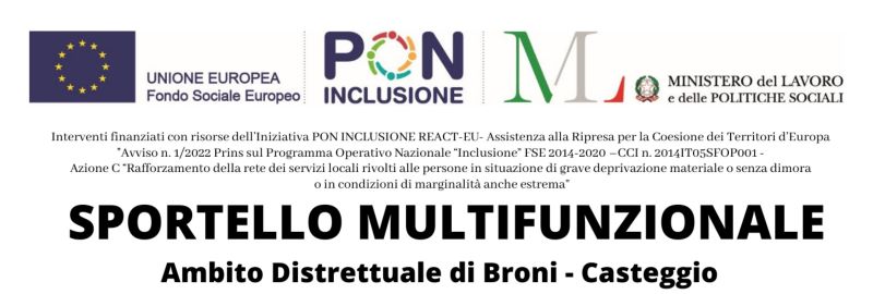 Apertura Sportello Multifunzionale Ambito Distrettuale Di Broni-Casteggio- Progetto 